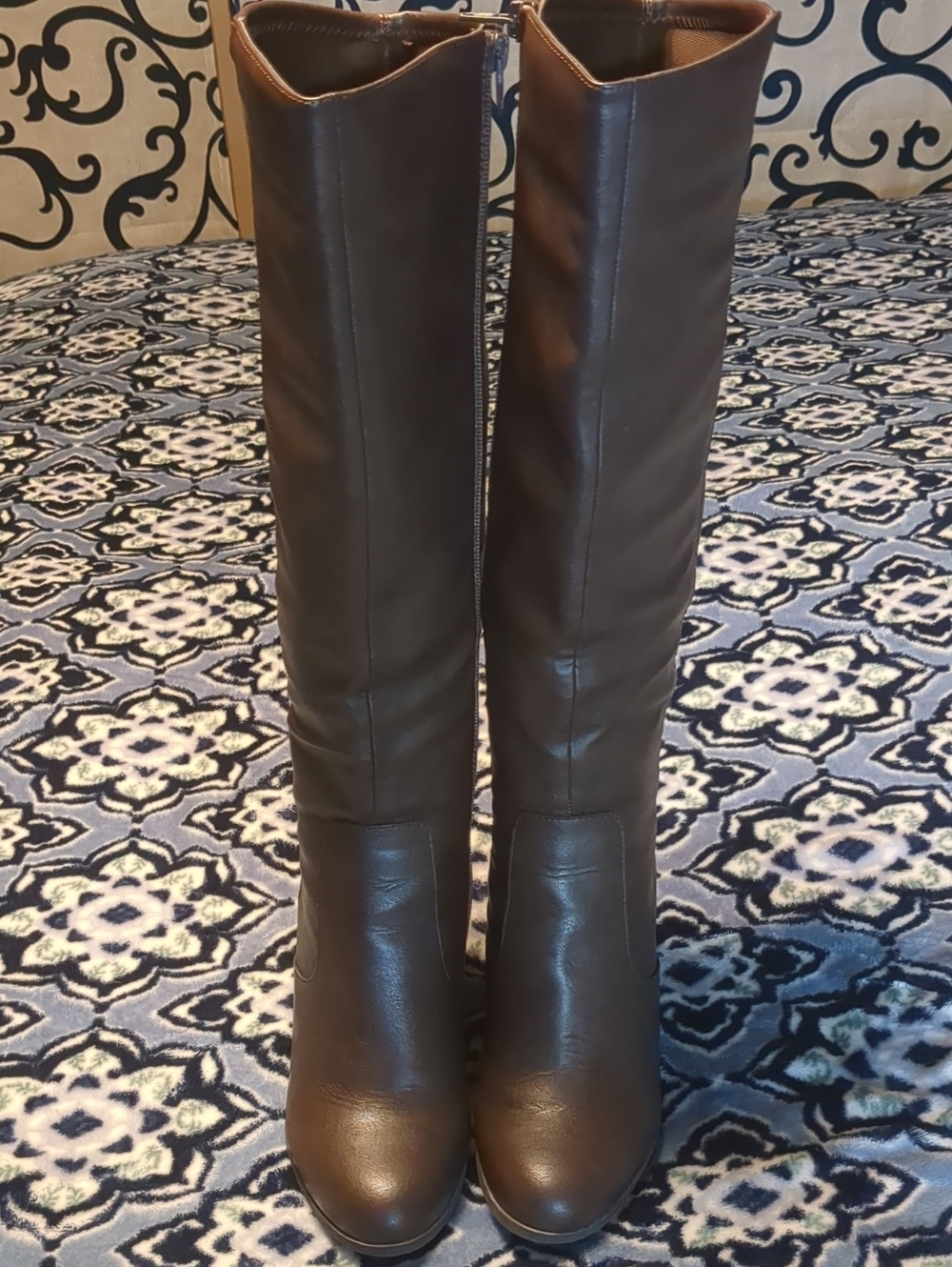 Women's Style & Co Tall Brown Knee-High Boots 8